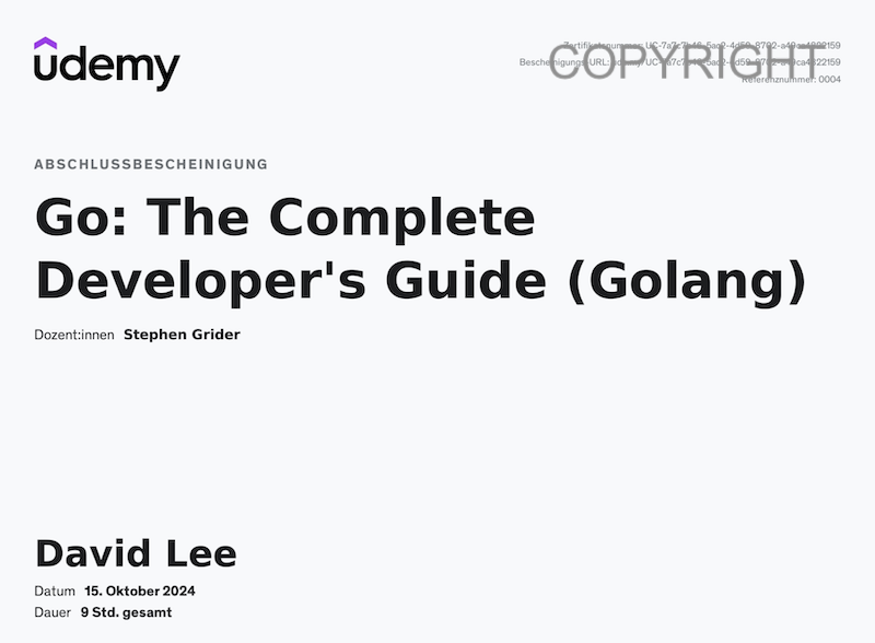 Go: The Complete Developer's Guide (Golang)